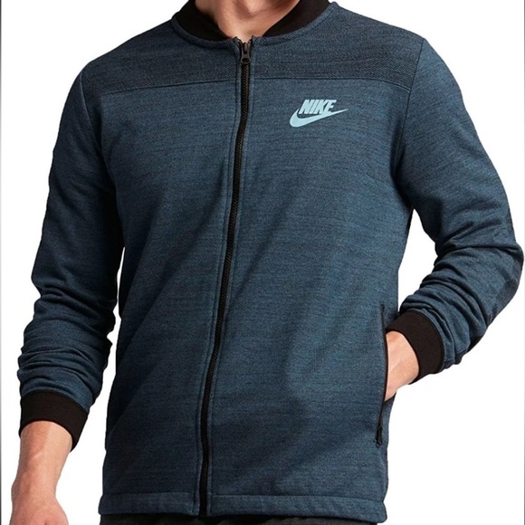 Nike Men's Sportswear Advance 15 Knit Jacket Blue - Picture 1 of 6